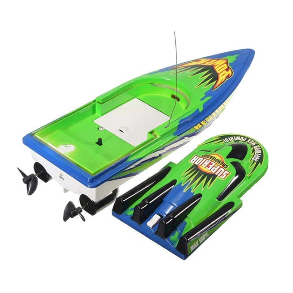 Båd 30km/ t højhastigheds -racing genopladelige batterier fjernbetjening båd til børn legetøj børn jul 33 x 11 x 9cm