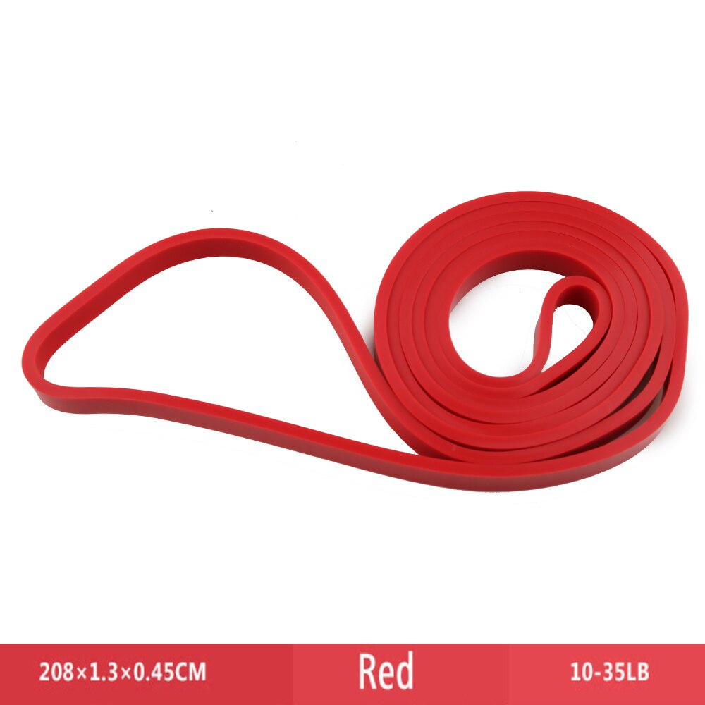 ITSTYLE 41" Resistance Bands 8 Level Crossfit latex Loop band Strap Expander Power Rubber Pull Up Strengthen Muscles Rope: Level 2 Red