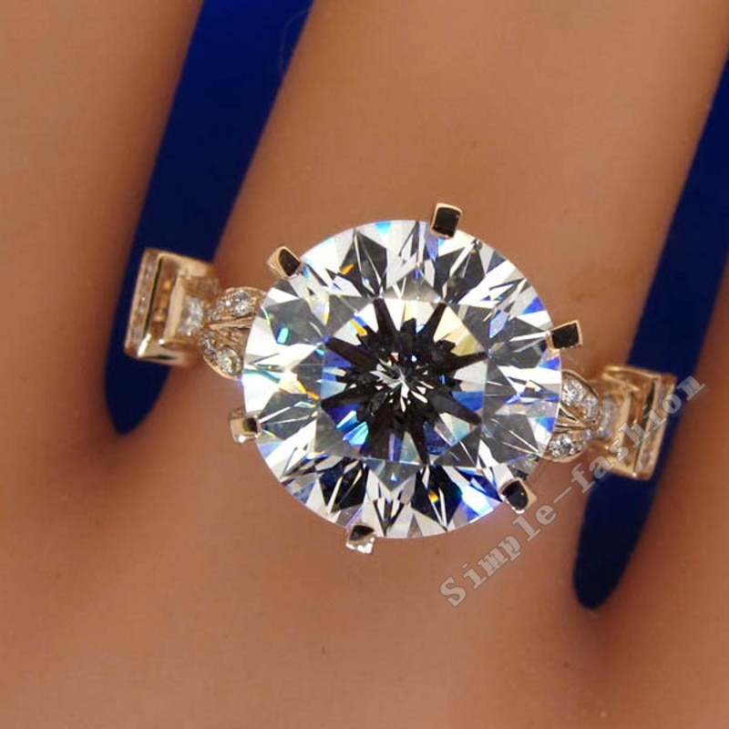 Liefdeskroonring, roségoud gevuld, 925 zilveren 9mm aaaaa zirkoon cz verlovingsring, trouwring, ringen voor vrouwen, bruidsfeest sieraden
