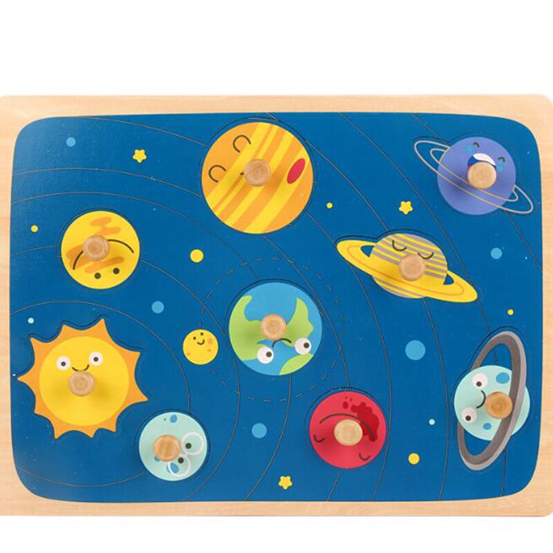 Kids Puzzel Speelgoed Cartoon Afdrukken Houten Puzzels Puzzel Baby Educatief Speelgoed Voor Kinderen: 769237