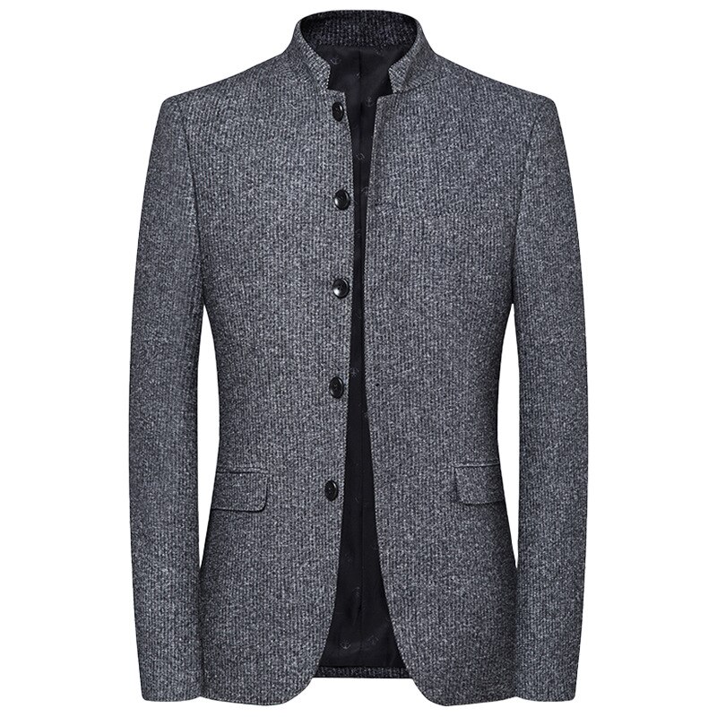 Bolubao mærke mænds dragt herre blazer luksus uld tykke mænd klassiske forretning jakker jakke mandlige luksuriøse slanke blazere: M