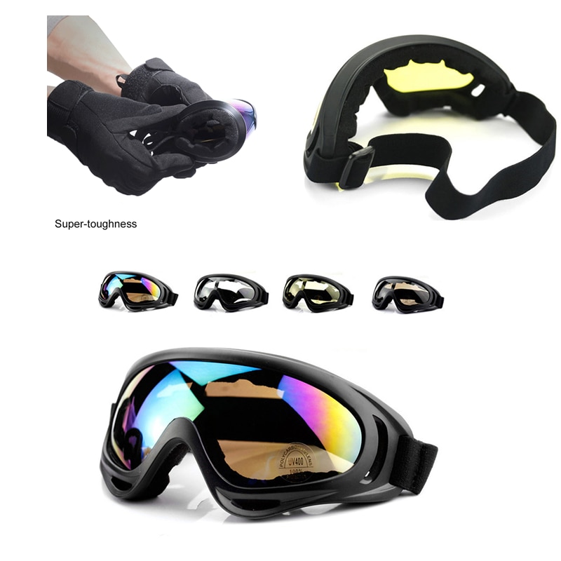 1 stk. 5 farver uv-beskyttelse vindtæt beskyttelsesbriller motorcykelcykel snavs cykel atv briller briller