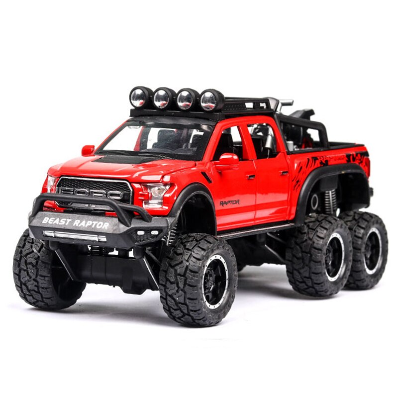 1:32 spielzeug Auto G63 F150 JEEP Metall Spielzeug Legierung Auto Spielzeug Gießt Druck Fahrzeuge Auto Modell Mit licht Sound Auto Spielzeug für Kinder # ZW: f150 Red A