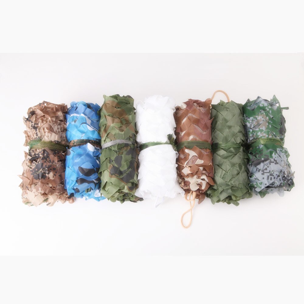 1.5 m * 4 m Camouflage Netto 150D Outdoor Tuin Zonnescherm Doek Luifel Camping Party Decoratie Zon Onderdak Tent Auto -Covers Zonnezeil