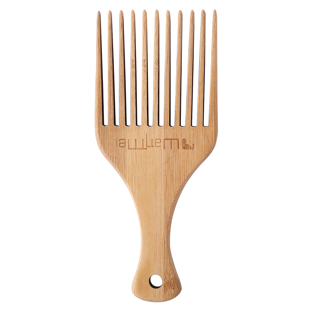 Houten Bamboe Luchtkussen Massage Kam Grove Dubbele Hoofd Platte Kam Wees Staart Kam Professionele Kapsalon Styling Kam: A