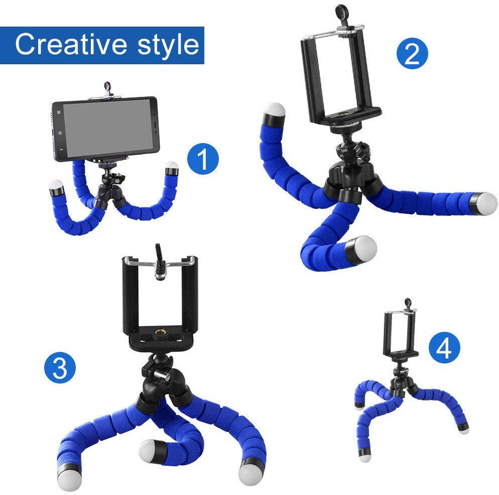 360 gradere universell mini mobiltelefon stativ stativ grep holder montering til kamera iphones samsung lg xiaomi huawei telefoner