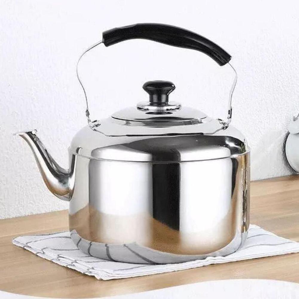 Rvs Automatische Whistling Theeketel Kachel Top Theepot Pot, Dunne Basis, Lichtgewicht, Snelle Kokend, 4/5L