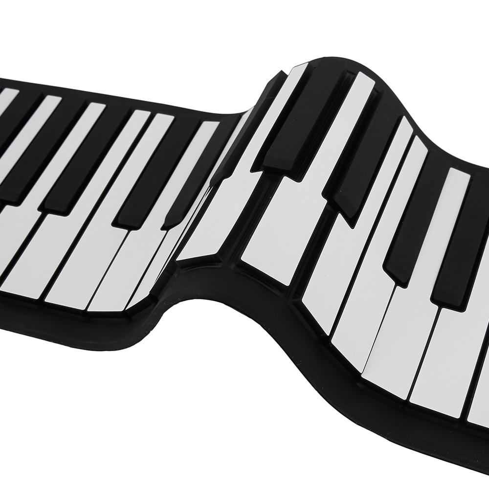 Bærbar 88 tangenter fleksibel roll up piano sammenleggbar elektronisk keyboard usb oppladbart elektronisk piano keyboard orgel