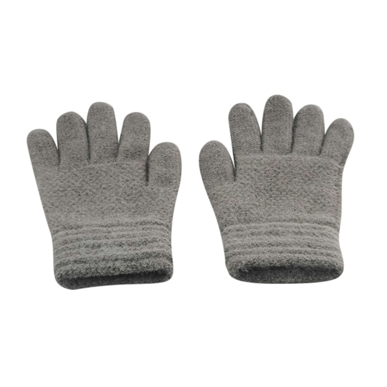 Kinderen Kids Winter Warm Thicken Handschoenen Effen Gebreide Flip Vinger Wanten Handschoenen Voor Kinderen Peuter Kids Gebreide Volledige Vinger