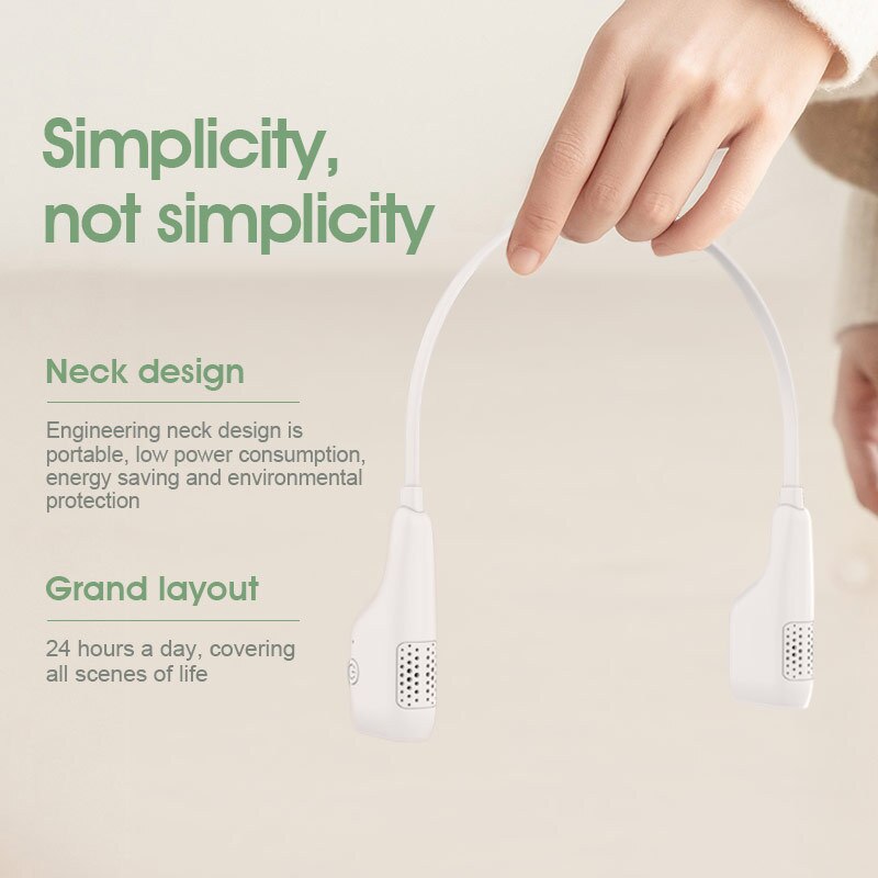 Air Freshener Neck Hanging Type Air Purifier Necklace Cleaner Purifying Generator Dehumidifier Personal Negative Ion