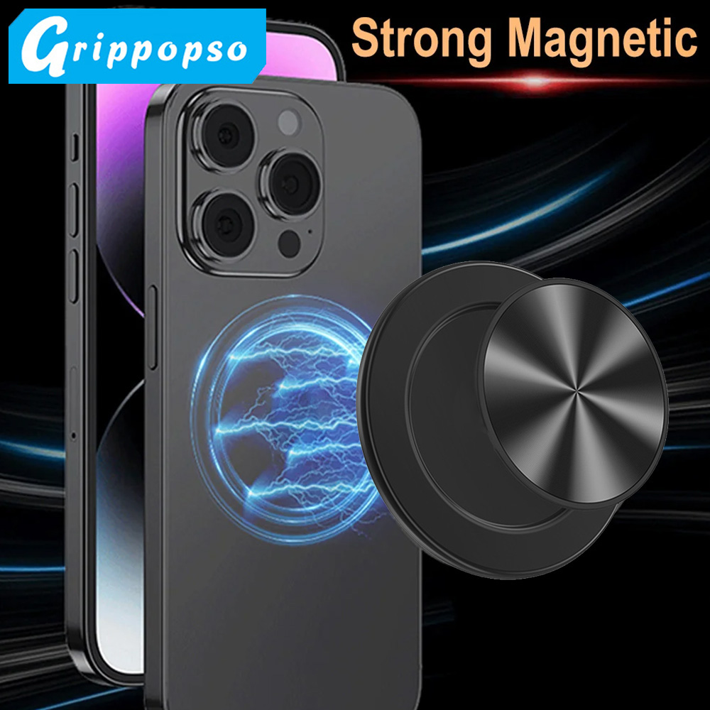 Grippopso Magnetic Cellphone Grip Tok Phone Holder Expanding Stand Socket Support Foldable Universal For Smartphone Bracket