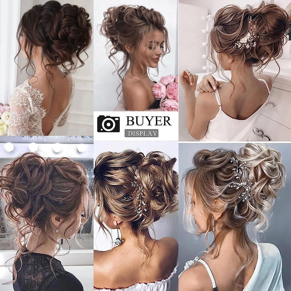 Chignon chignon désordonné synthétique, pince à griffes, chignon bouclé, chignon ondulé, longue barbe, queue de cheval ébouriffée, chouchou pour 03/Wear