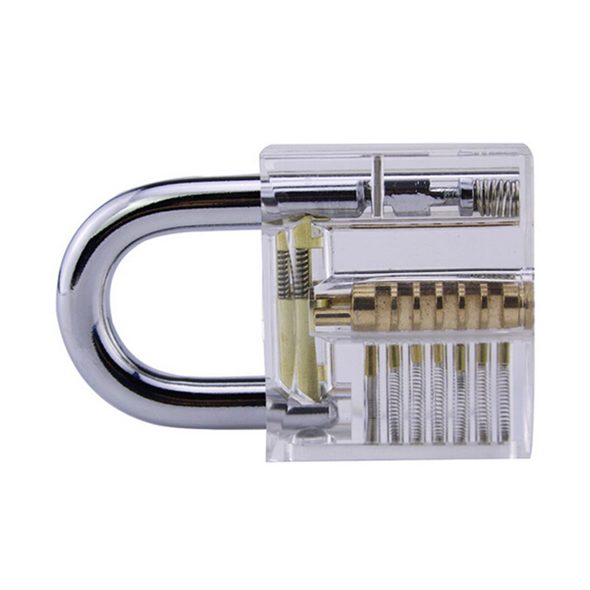 Transparent Visible Pick Cutaway Practice Padlock Lock With Broken Key Removing Hook Kit Extractor Set Locksmith Wrench Tool