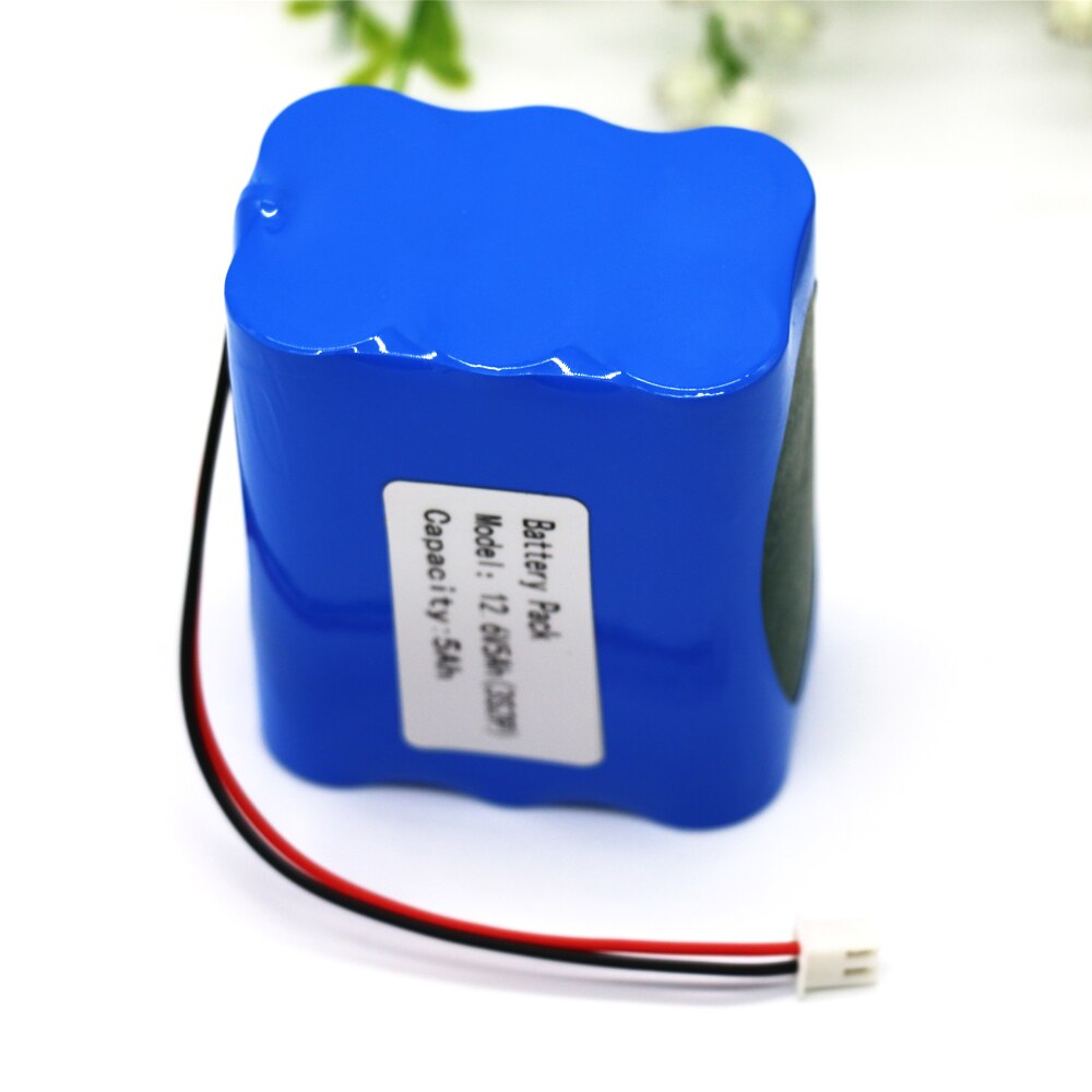 KLUOSI 12 V Batterij 3S2P 11.1 V/12.6 V 5000 mAh 18650 Lithium-ion Batterij met 5A BMS voor LED Lamp Licht Backup Powe Etc