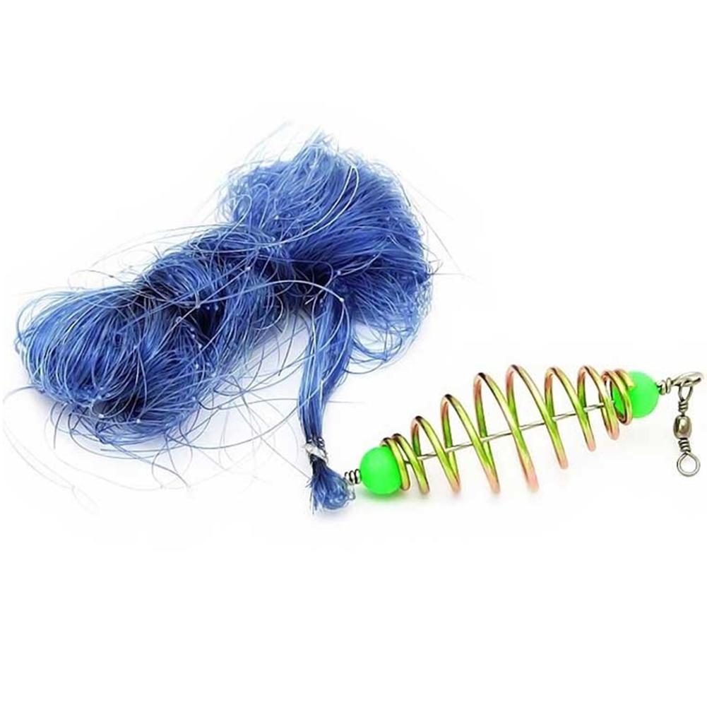 Nylon Fishing Net Copper Spring Shoal Fishing Net Throw Trolling Netting Fishing Tackle Hollow Net Random Color