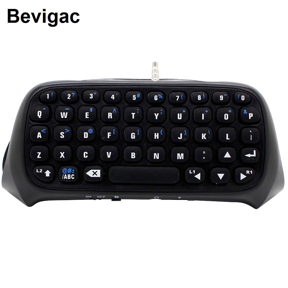 Bevigac Mini Draadloze Bluetooth Toetsenbord Key Chatpad Chat Pad Voor Sony Play Station Ps 4 PS4 Game Controller Accessoires