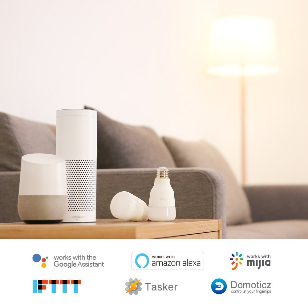 Yeelight Led Slimme Lamp 1S/1SE Rgb Kleurrijke Lamp AC100V-240V E27 Wifi Remote Voice Control Voor Xiaomi En google Assistent