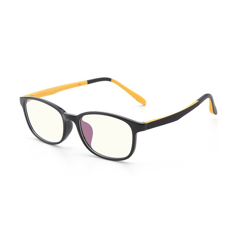 Blue Light Filter Block UV Transparent Lens Computer Glasses Anti-glare Blue Light Blocking Glasses Anti Glare Eye Strain Teens: black yellow