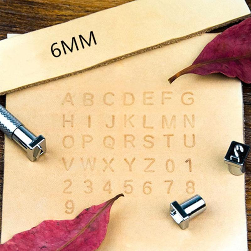 36pcs Steel Punch Tools Alphabet Letter Number Stamper Set Stamping Metal Leather Punching Tools DIY Leather Craft Tools