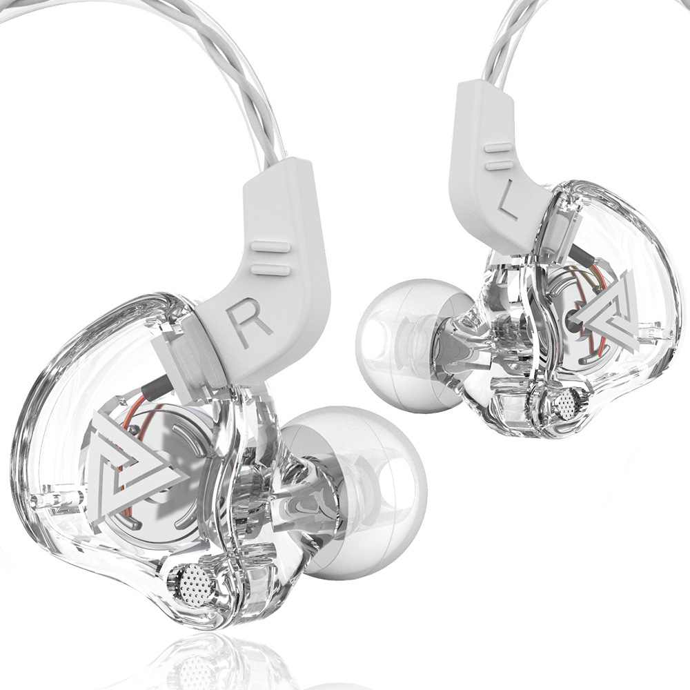 Original QKZ AK6 Copper Driver HiFi Wired Earphone Race Sport Headphone Bass Stereo Headset Music Earbuds 3.5MM In Ear With Mic: Yellow