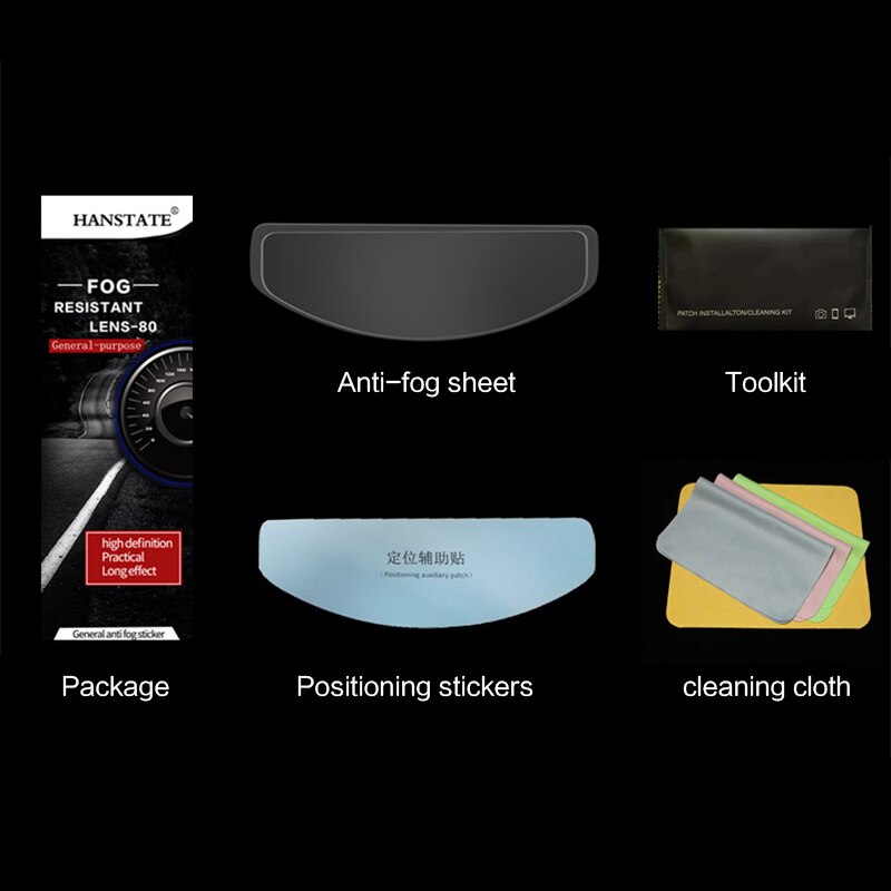 Motor Helm Lens Anti Fog Helm Patch Lens Antifog Film Universele Ushelmets Motorfiets Accessoires & Onderdelen