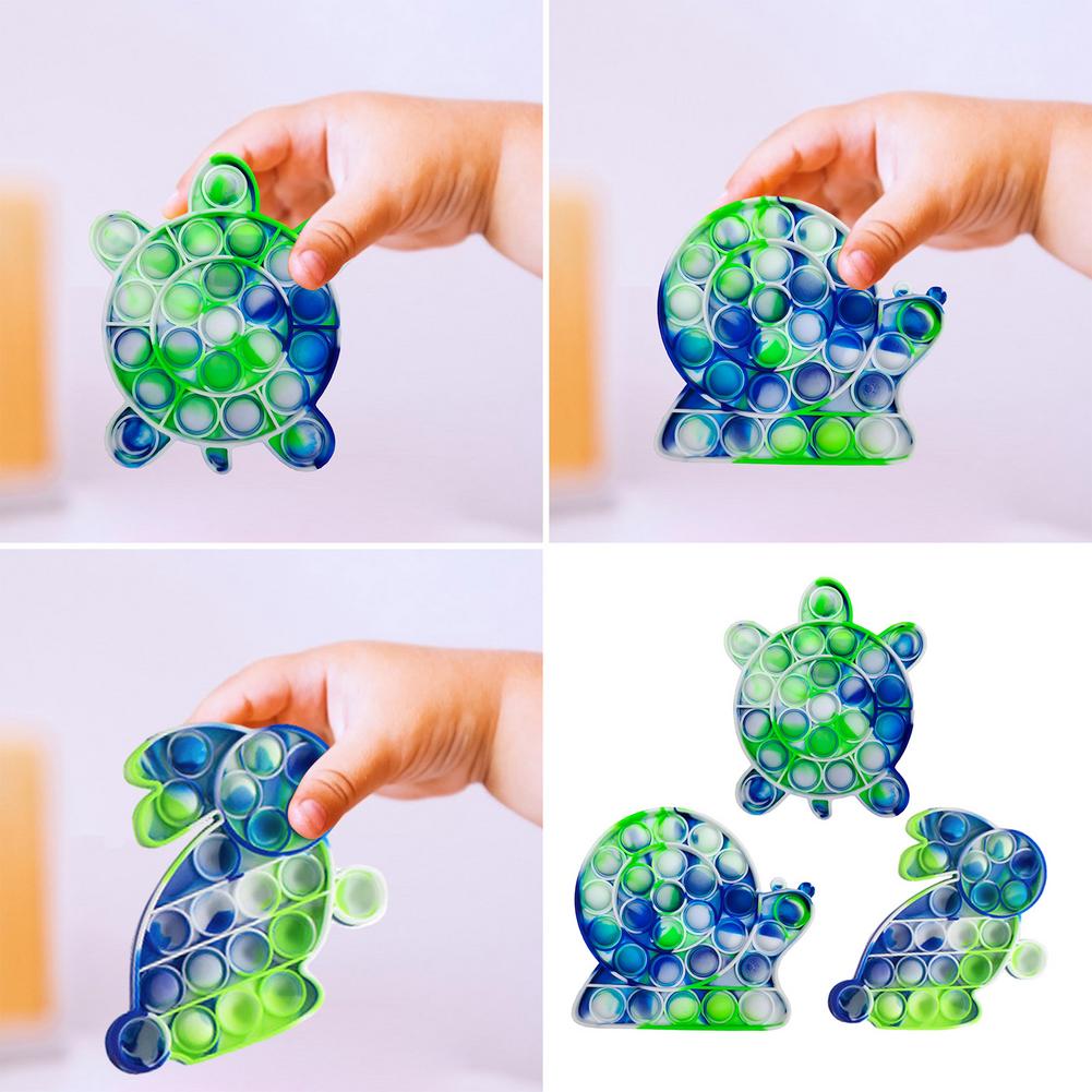 Konijn Schildpad Bubble Zintuiglijke Speelgoed Push Fidget Pops Behoeften Squish Volwassen Kind Grappige Pop Anti-Stress Fidget Het Stress reliver Speelgoed