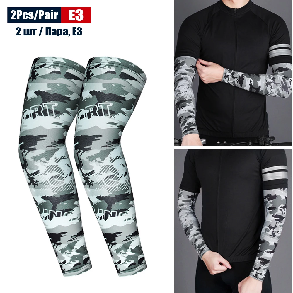 1 Paar Sport Fietsen Armmouwen Anti-Uv Zonwering UPFArm Compressiehoes voor Hardlopen Basketbal Voetbal Vissen: L / Donkergrijs