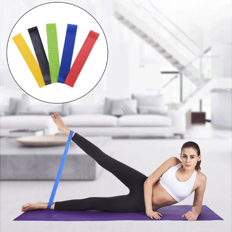 Ben røv latex modstandsbånd træning fitness yoga stretching loops home gym  g99d