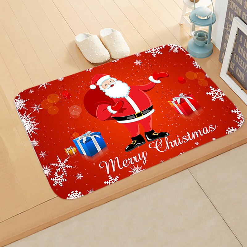 noël tapis extérieur tapis paillasson Santa ornement noël décoration pour la maison noël Navidad déco Noel nouvel an: 14