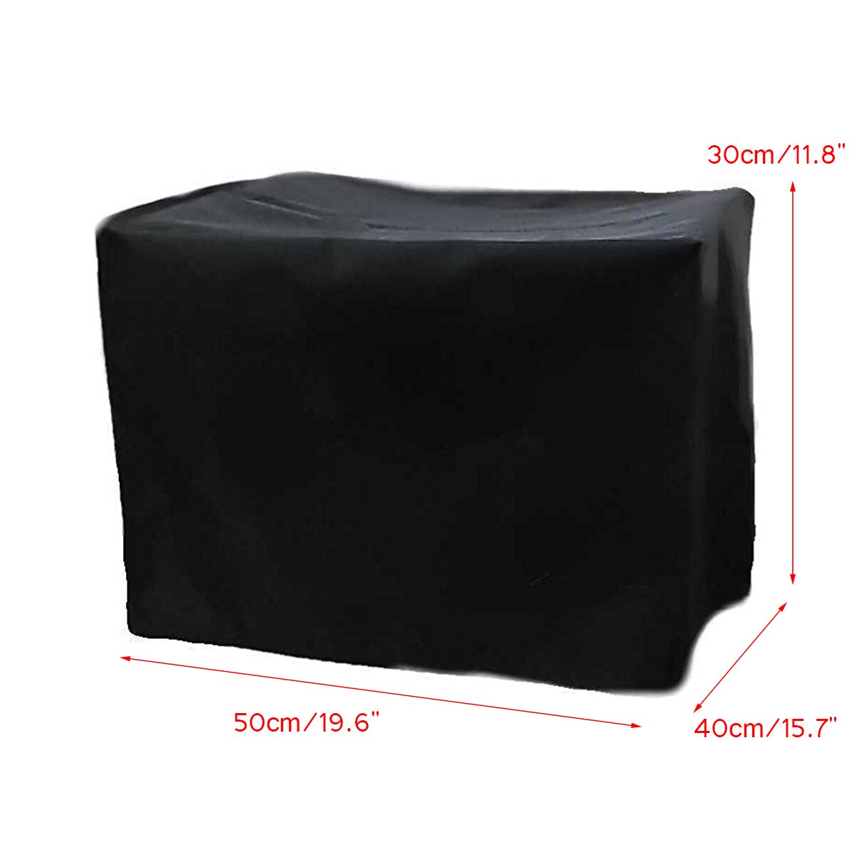 Cubierta antipolvo de poliéster y algodón para silla de impresora OfficeJet Pro 8600, tela para mesa, negro, exterior, plateado y gris, 20x16x12''