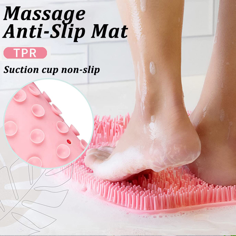 Brosse de Massage exfoliante pour douche, salle de bain, coussinets de Massage des pieds, brosse de Massage du dos paresseux, lavage du corps, outil de bain