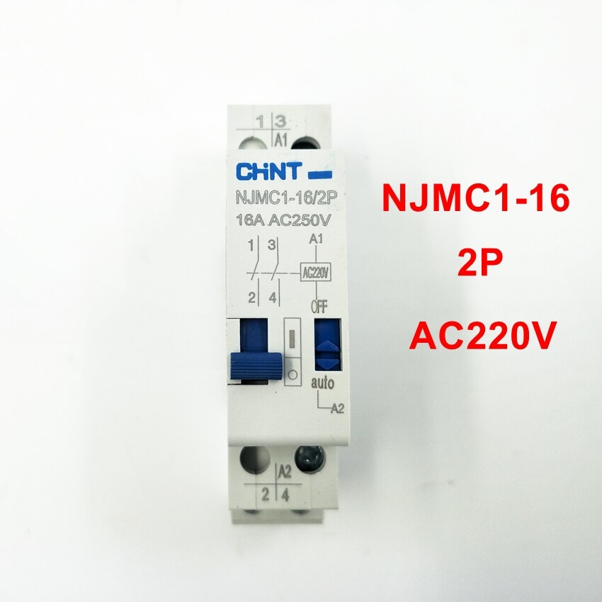 Chint pulsrelé njmc 1-16/2p 16a ac220v relé