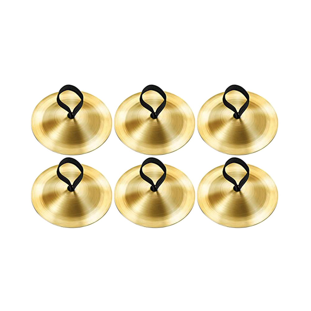3 par rekvisitter kostyme gutt jente søle leketøy kveld fest til danser låve kobber magedans mini musikkinstrument finger cymbaler