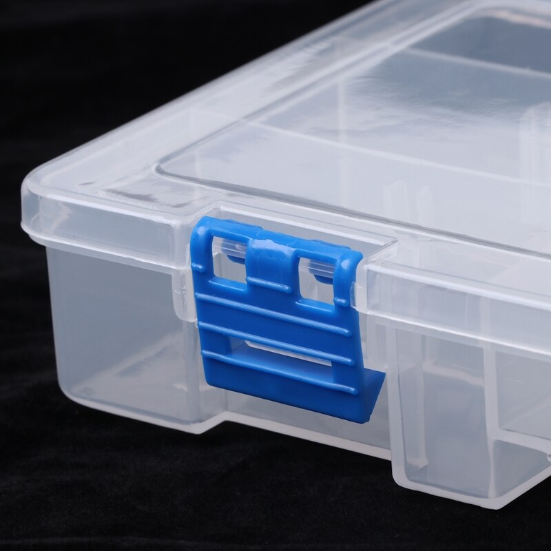 Portable 15 Components Storage Box Hardware Tool Parts Case Transparent Plastic