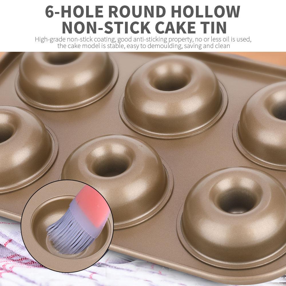 Carbon Steel Kitchen Sugarcraft Donut Baking Tray Fondant Molds Practical Eco-Friendly Cake Bakeware Convenient Tableware