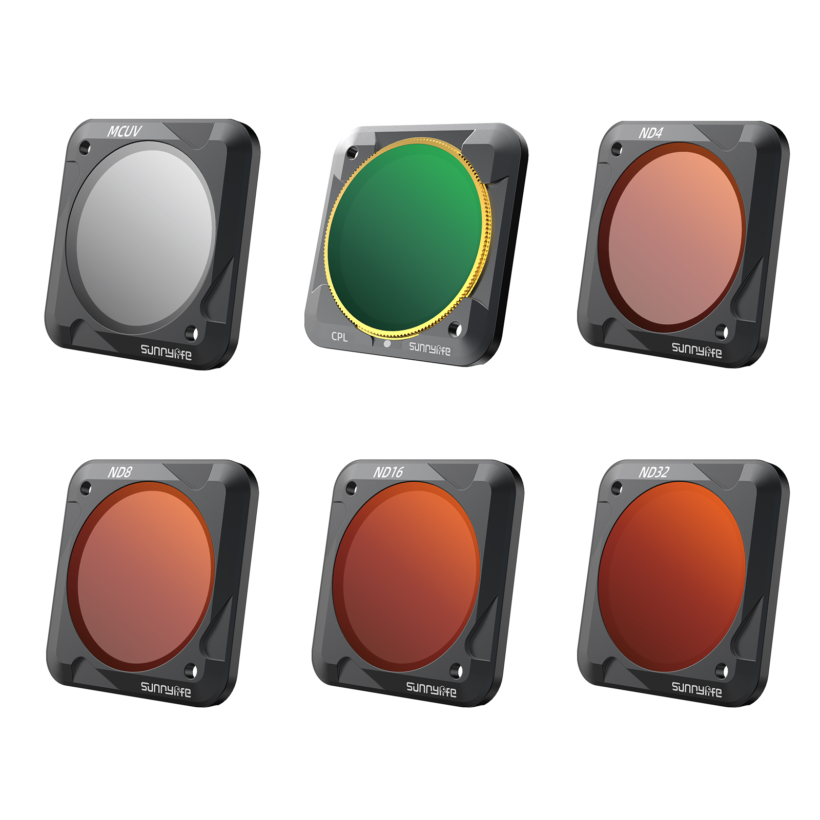 For DJI OSMO Action 2 Camera Filter Optical Glass Lens CPL UV ND SART NDPL Diving NIGHT Filters for DJI Action 2 Accessories: MCUV CPL ND4 8 16 32