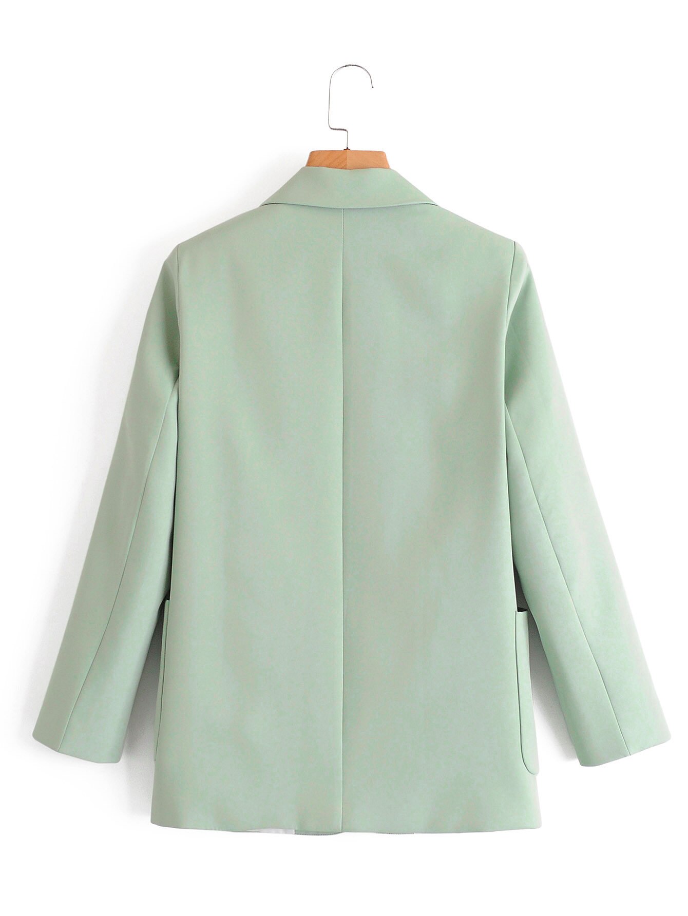 Trajes de otoño OL para mujer, conjunto de dos piezas para oficina, chaqueta Blazer con bolsillos y pantalones cortos con cremallera, trajes para mujer, Tops informales sueltos