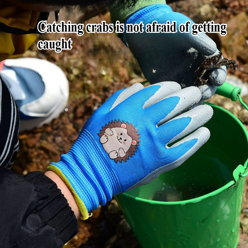 Kinder-Latex-Handschuhe, langlebig, wasserdicht, für Arbeit, Garten, rutschfest, Kindersicherheit, rosa Gummi-Handschuh, pannensicher, Küche, Hof