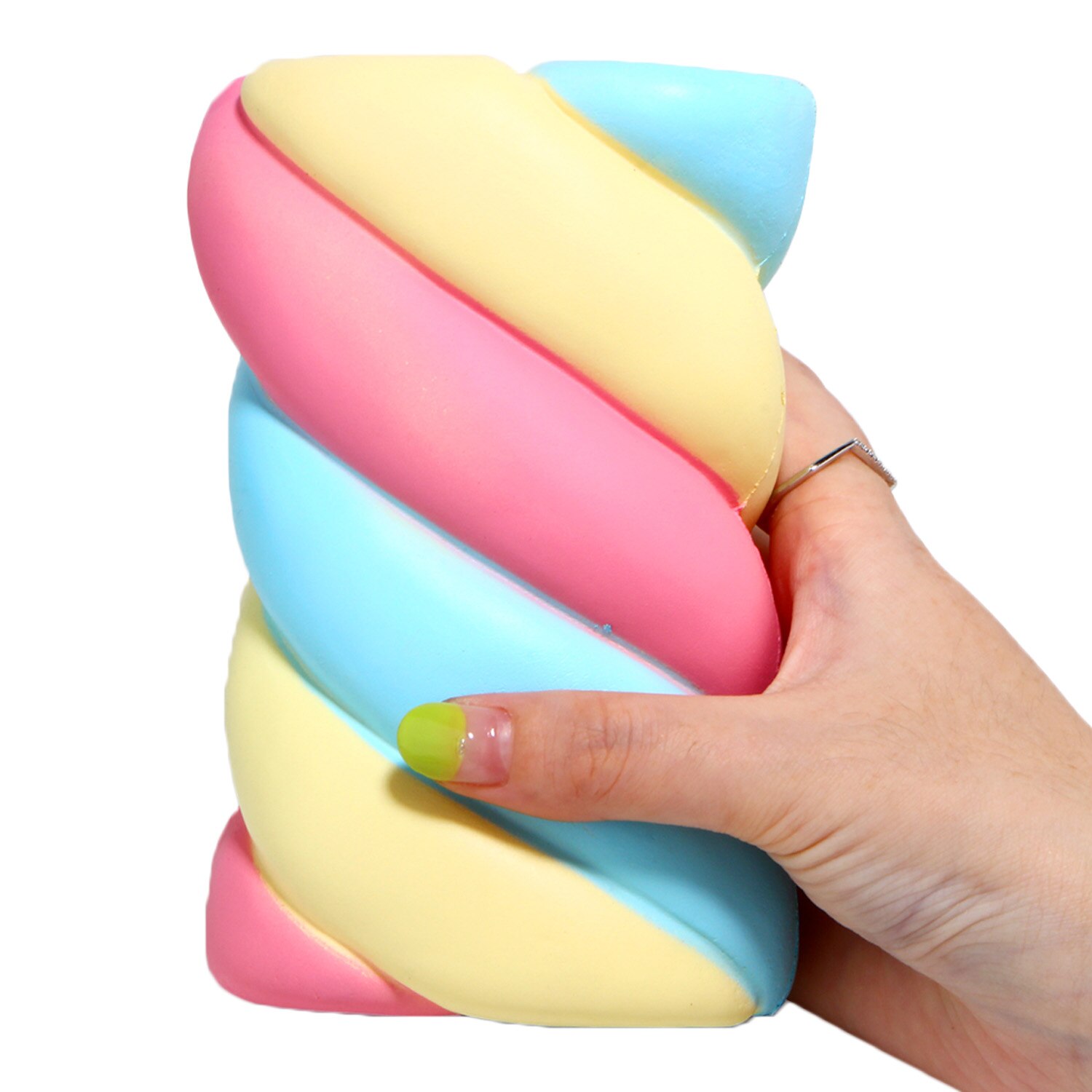 Besegad Jumbo Cute Kawaii Soft Cotton Candy Toy Slow Rising Squishy Squeeze Squshies Toys for Adults Relieves Stress Anxiety