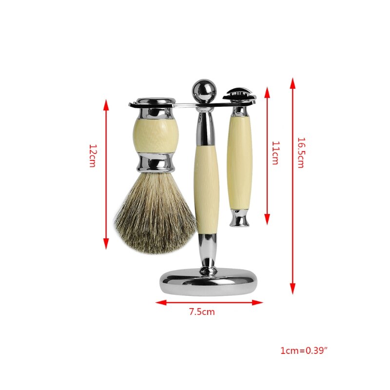 Kit de rasage manuel pour hommes, brosse de nettoyage pour barbe, support de rasoir, ensemble d&#39;outils de toilettage, nouveauté