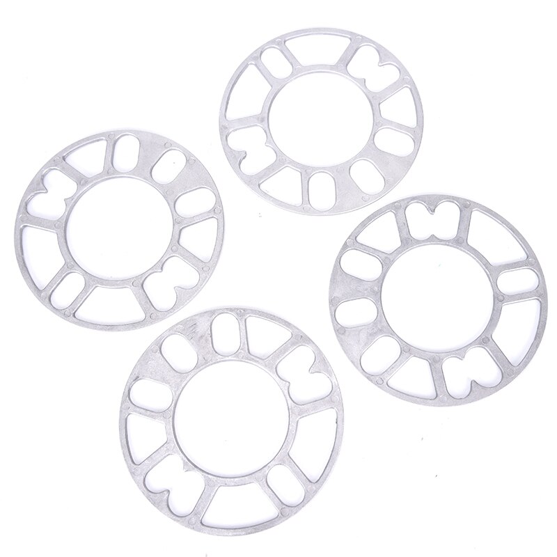 Aluminum Wheel Spacer Shims Plate 3mm 4PCS Universal Alloy