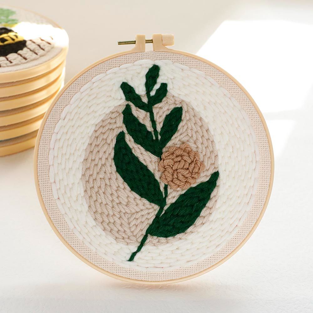 Beginners Naald Draad Diy Ambachten Ornament Handgemaakte Kruissteek Kit Bloem Borduren Naald Punch Borduurwerk Hoepel: 13