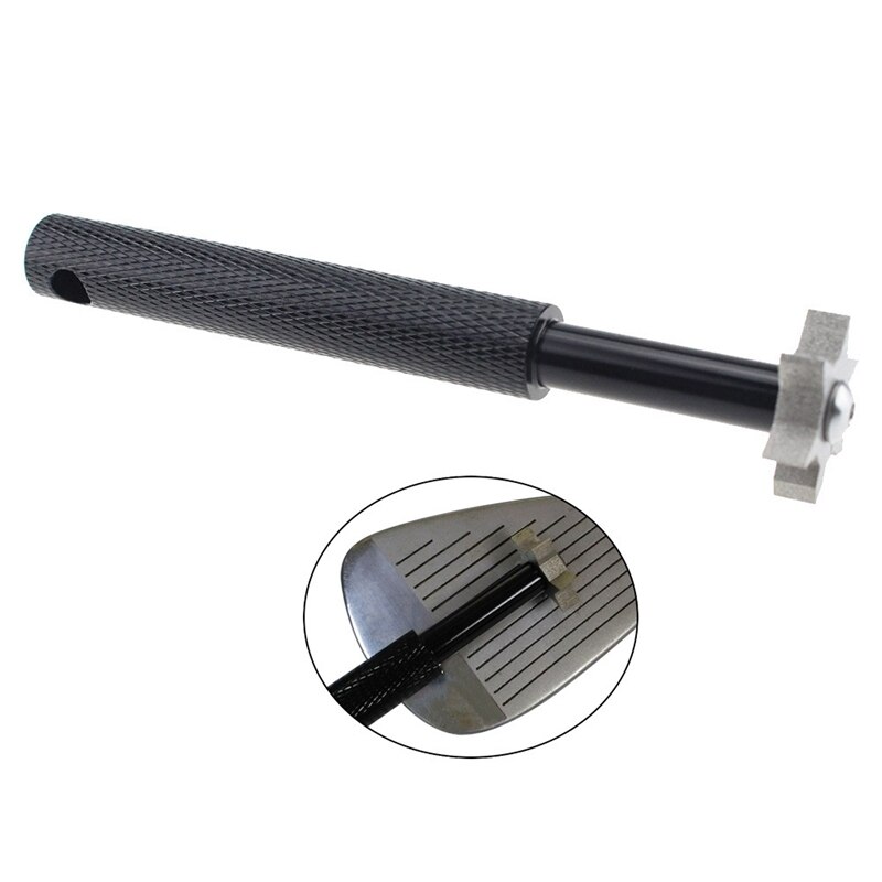 Golf Swing Trainer with Golf Club Grooving Sharpener Golf Training Aids Beginner Gesture Alignment Training Golf Tool