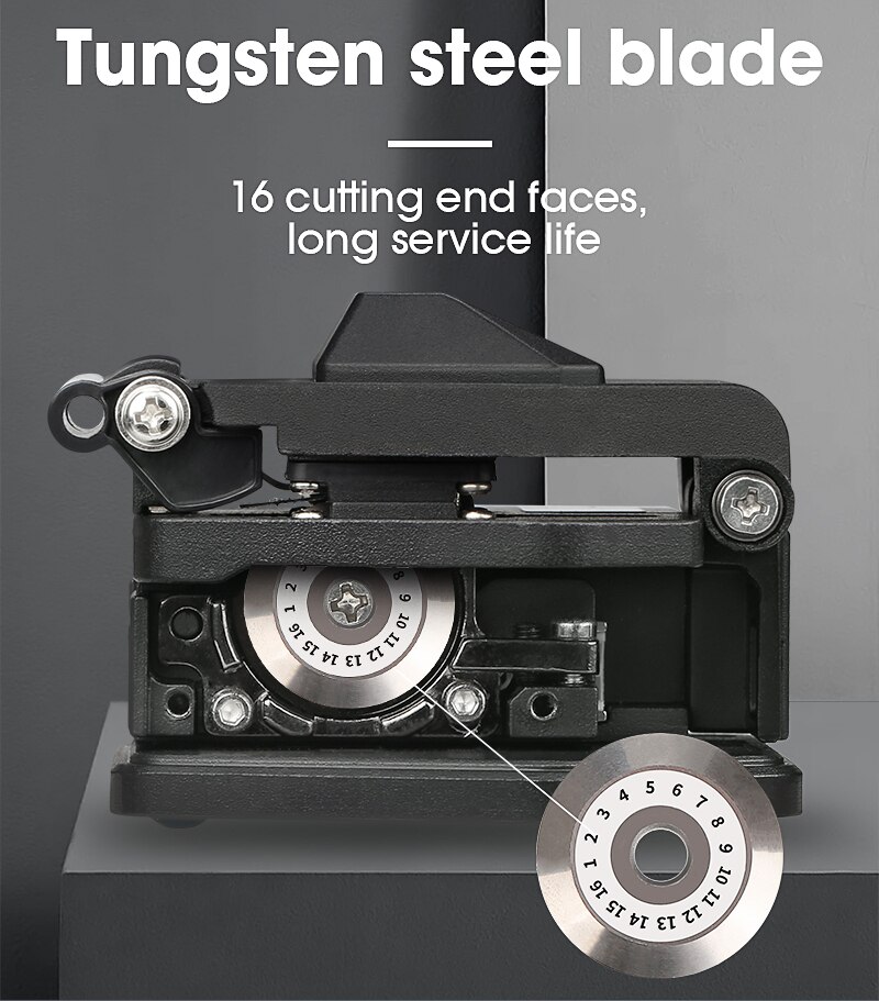 Fiber cleaver SKL-6C/AUA-6C Cable Cutting Knife FTTT Fiber Optic Knife Tools cutter High Precision Cleavers 16 surface blade