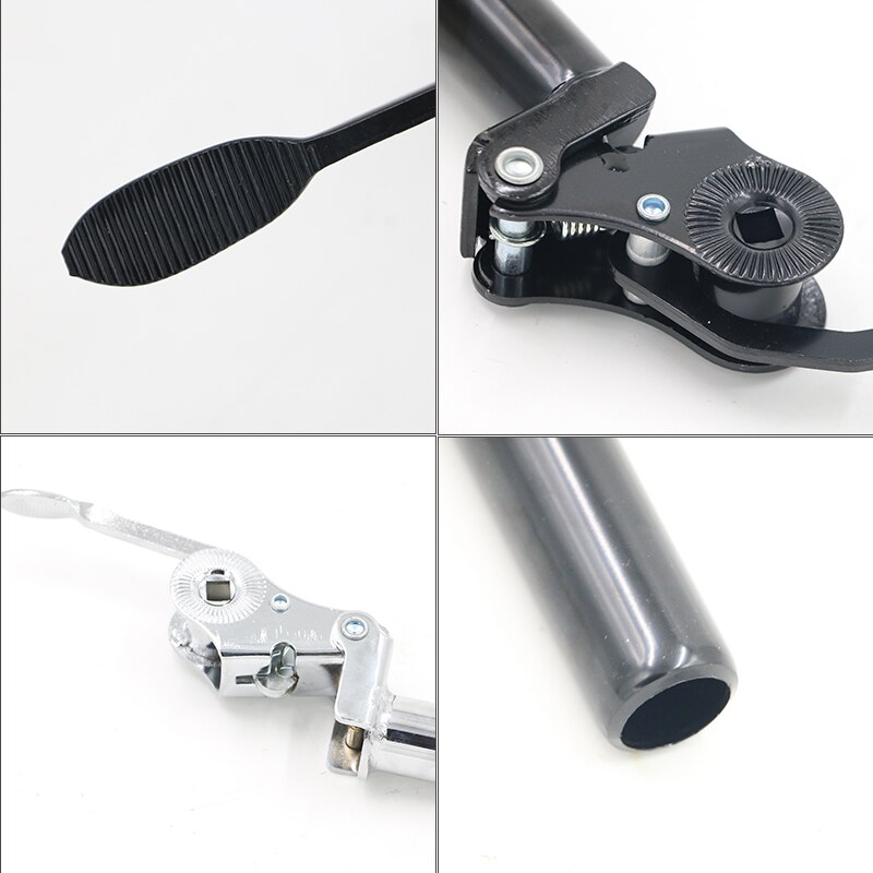 Jue Shuai Adjustable Electric Bike Reversible Seat Post Diameter 25.4 27.2mm Length 200 300 350mm Black Silver seatpost