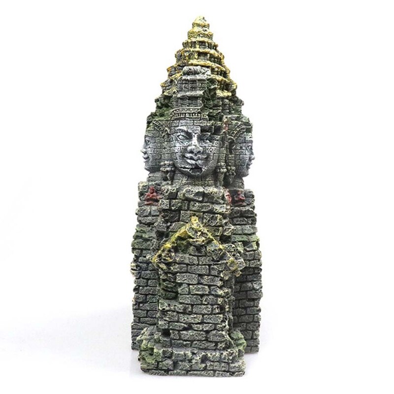 Ancient Cambodian Erawan Statue Fish Tank Landscaping Ornament Simulation Crafts