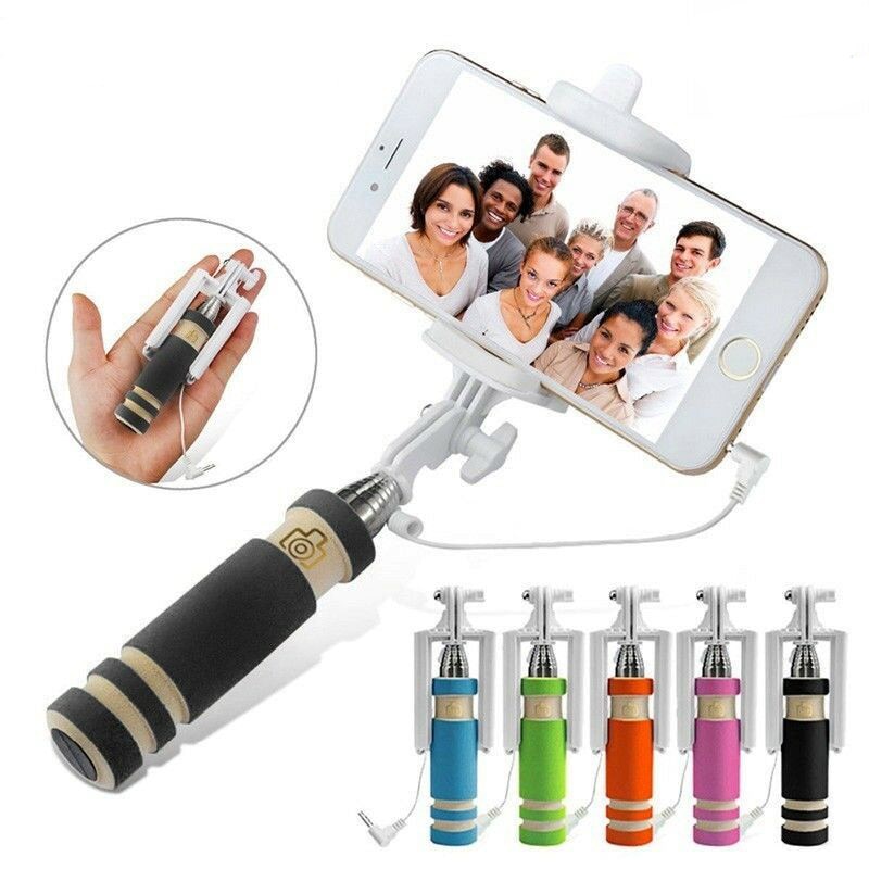 Super mini built-in obturador sem fio selfie vara handheld monopé tripé extensível + suporte de montagem para telefones iphone samsung