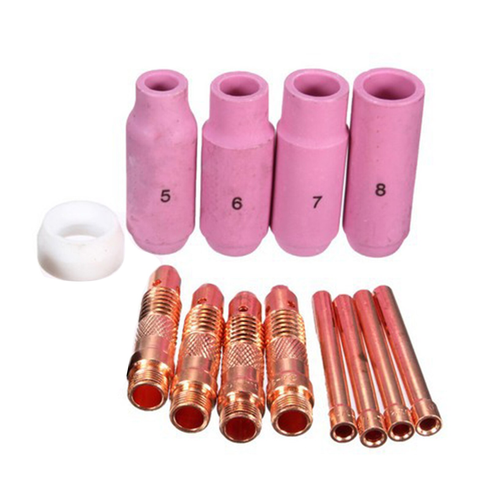 Consumables Air Cutter Cutting Nozzles Electrode Tip Torch Consumable Kits for Argon Arc welding WP-17/18/26