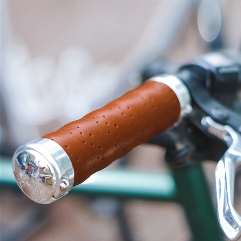 Empuñaduras Retro de microfibra para bicicleta, accesorio para manillar de bicicleta, informal, transpirable, para Brompton, plegable, 4 colores, hecho a mano