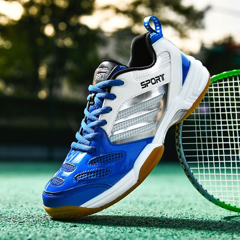 Spring Autumn Breathable Badminton Sneakers Men Badminton Shoes Light Weight Tennis Shoes Big Size 38-48 Volleyball Sneakers